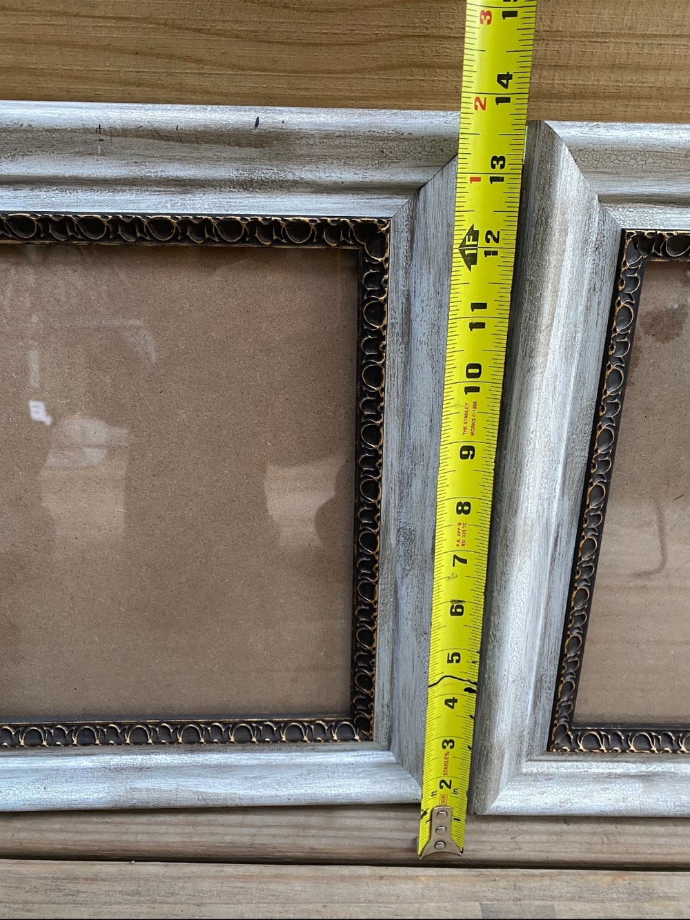 Rustic Whitewashed Double Picture Frame Set - Picture 2 of 3